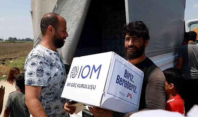 Mevsimlik tarım işçilerine hijyen kolileri dağıtıldı