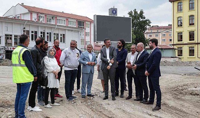 Meydan projesinde çalışmalar hızla devam ediyor