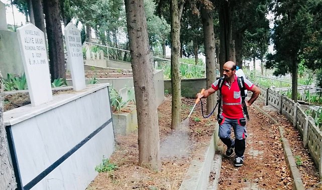 Mezarlıklarda bayram temizliği