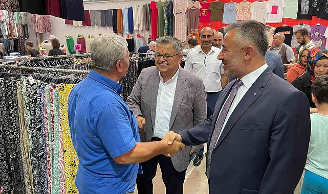 Milletvekili Yağcı ve İl Başkanı Yıldırım&#039;dan pazar ziyareti
