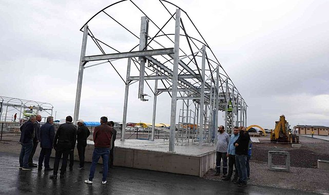 Mimarsinan Kurban Pazar Yerine büyükbaş kesim yeri yapıldı