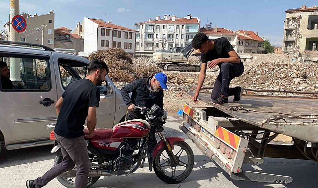 Motosiklet kazalarının arttığı ilçede polis denetimleri artırdı