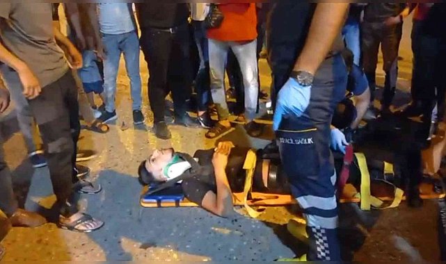 Motosiklete çarpan otomobilin sürücücüsü olay yerinden kaçtı: 1 yaralı