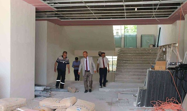 Müdür Başyiğit, okul inşaatlarında incelemelerde bulundu