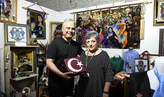 Muratpaşa'nın mesleki eğitim ve hobu kursları yıl sonu sergisine ilgi büyük oldu