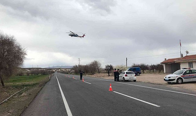 Nevşehir&#039;de helikopterle trafik denetimi yapıldı