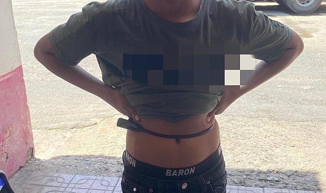 Nusaybin&#039;de bir çocuk bisiklet kilidiyle belini kilitledi