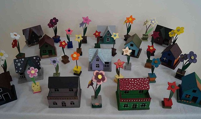 Öğrencilerin hazırladığı ürünler sergilendi