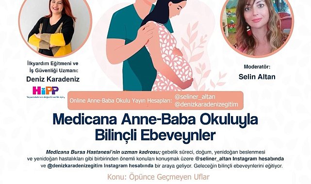 Online gebe okulunun konuğu ilkyardım eğitmeni Deniz Karadeniz