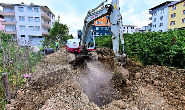 Ordu'da alt ve üstyapı çalışmaları sürüyor