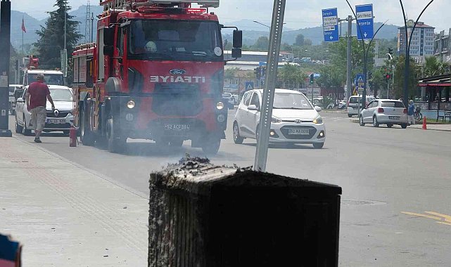 Ordu&#039;da elektrik panosu yangını