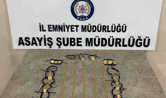 Ordu&#039;da kuyumcu hırsızları tutuklandı