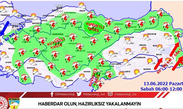 Orta Karadeniz'de 'çok kuvvetli yağış' uyarısı