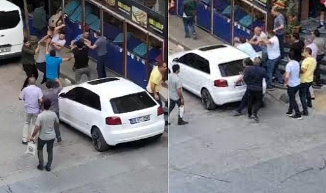 Ortalık savaş alanına döndü! Esnaf park yeri için birbirine girdi!