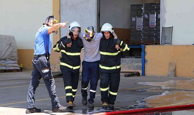 OSB&#039;de yangın tatbikatı