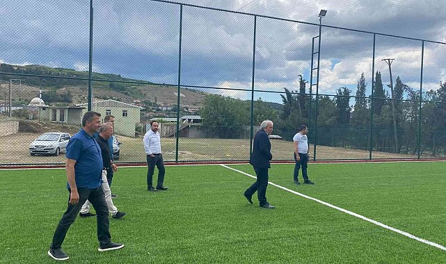 Osmaneli&#039;nde köylere spor tesisleri yapılmaya başlandı