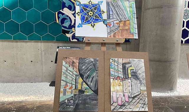 Osmangazi&#039;de eskiz atölyesinden renkli sergi