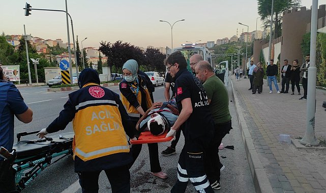 Otomobilin çarpıp kaçtığı bisiklet sürücü ağır yaralandı