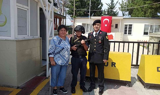 Özel birey için temsili askerlik töreni düzenlendi