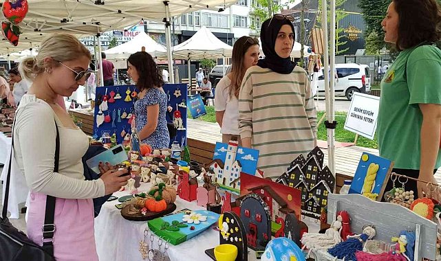 Özel öğrencilerin el emeği ürünleri görücüye çıktı