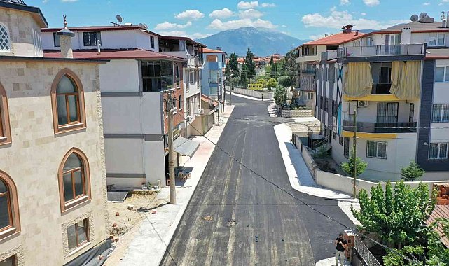 Pamukkale'de bir mahallede daha üst yapı çalışması tamamlandı