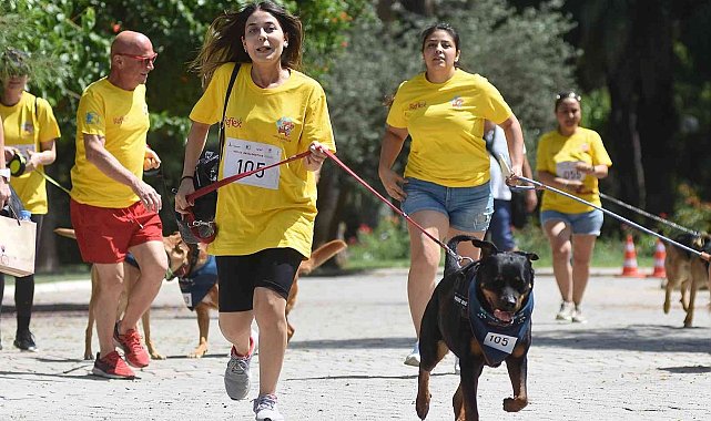 Patili dostlarıyla koştular