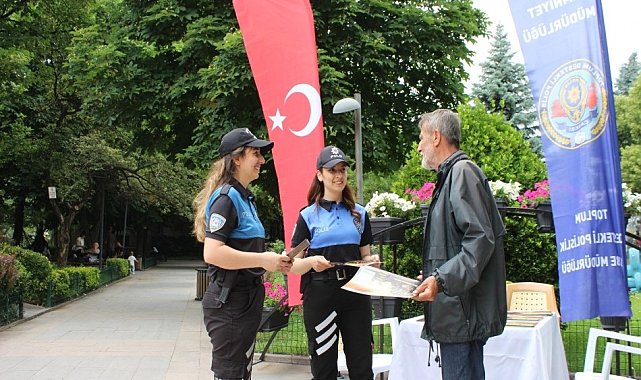 Polis ekipleri vatandaşları orman yangınlarına karşı bilgilendirdi