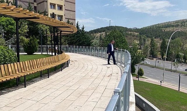 Pursaklar Belediyesinden Necip Fazıl Kısakürek Parkı&#039;na estetik dokunuş