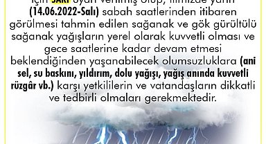 Rize Valiliğinden sel uyarısı yapıldı