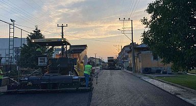 Sabaha kadar asfalt serildi