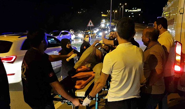 Sağlık ekiplerine zor anlar yaşatan yaralı ambulansa binmeyi reddetti