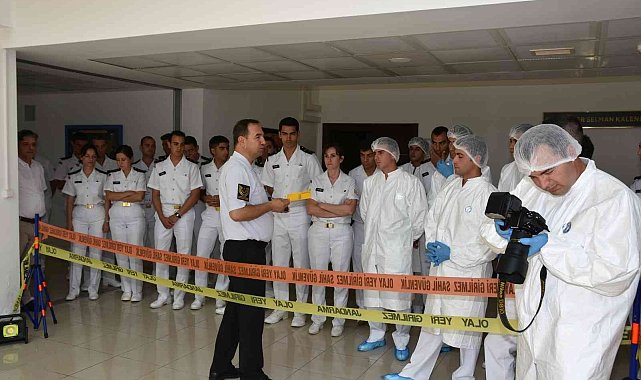 Sahil Güvenlik Subayı adaylarına olay yeri inceleme eğitimi