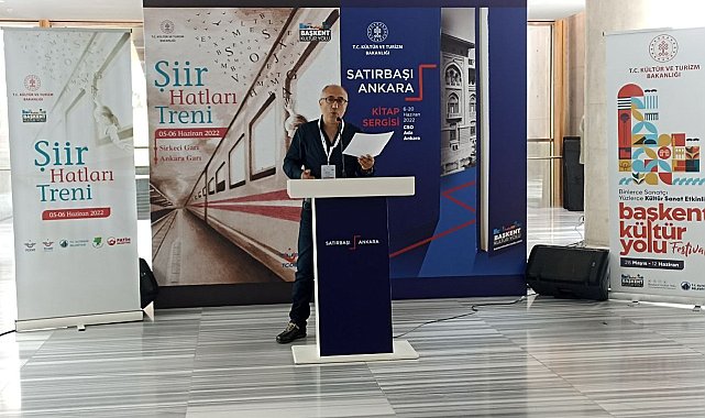 Şair ve okurları taşıyan "Şiir Hatları Treni" Ankara'ya ulaştı