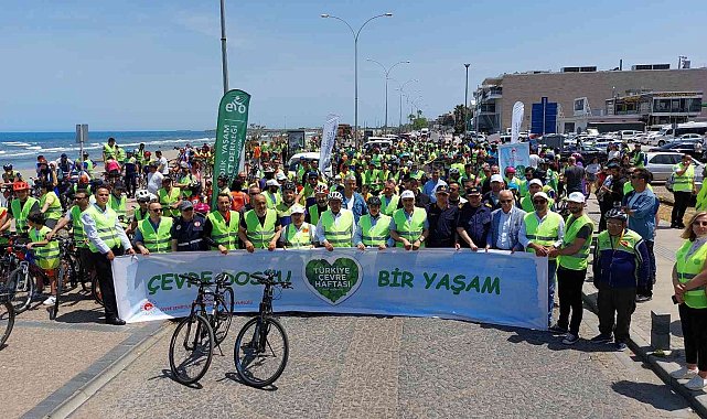 Samsun'da "Çevre Dostu Bir Yaşam" için bisiklet turu düzenlendi