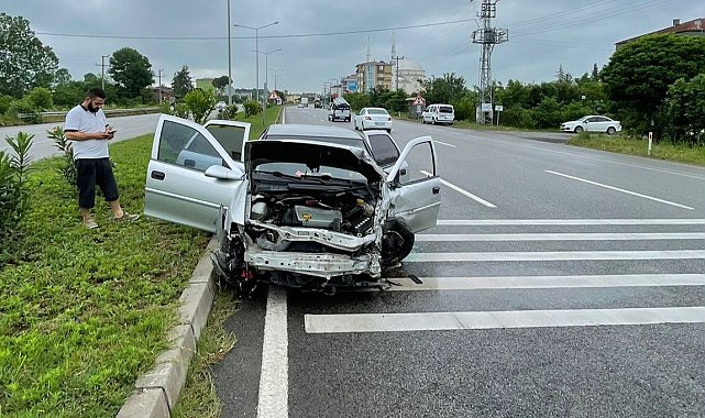 Samsun'da trafik kazası: 1 yaralı
