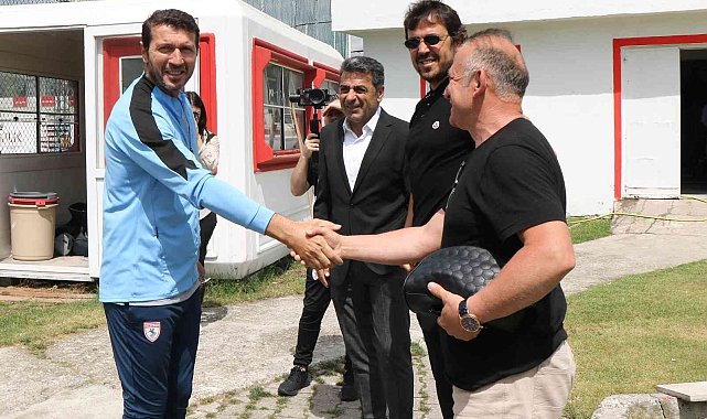Samsunspor efsanelerinden Samsunspor futbolcularına destek