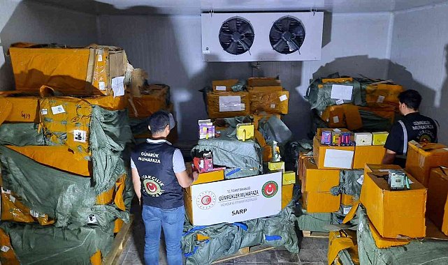 Sarp Sınır Kapısı'nda 62 bin adet kaçak elektronik sigara yakalandı