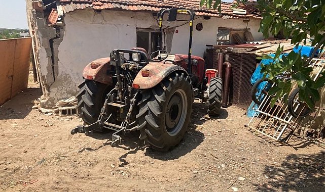 Saruhanlı'da çalınan traktör Gölmarmara'da bulundu