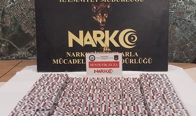 Şehirler arası otobüsle getirilen uyuşturucu haplar ele geçirildi