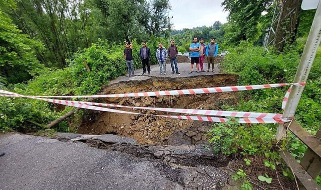Sel Köprülerde ağır hasar bıraktı, Gümeli alternatif yolu kapandı