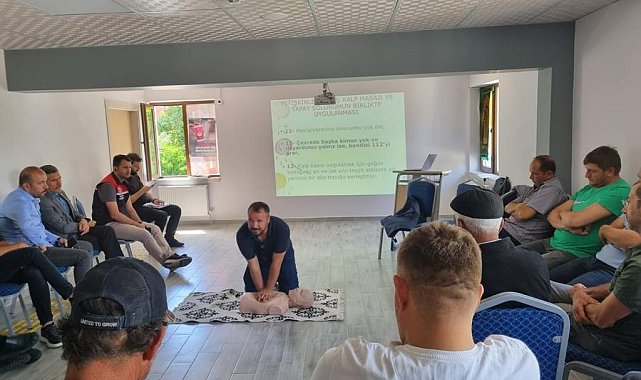 Seyitgazili çiftçilere ilkyardım eğitimi
