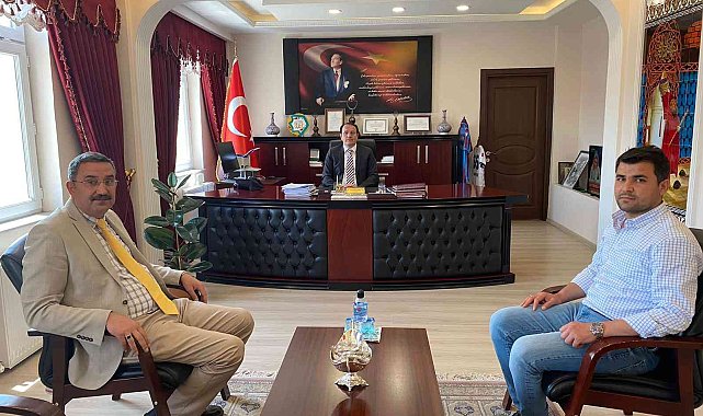 SGK Müdürü Göksoy'dan Kaymakam Türker'e teşekkür ziyareti