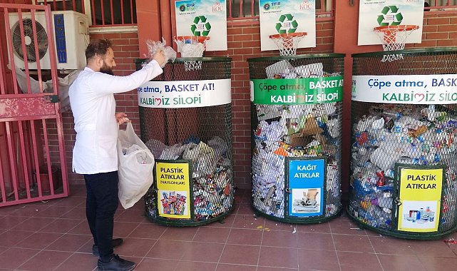 Silopili öğrenciler geri dönüşüm bilinciyle yetiştiriliyor