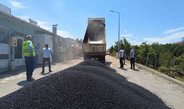 Sinop Küçük Sanayi'de asfalt çalışması