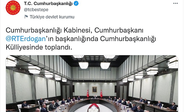 Son dakika haberi: Kabine toplantısı başladı!