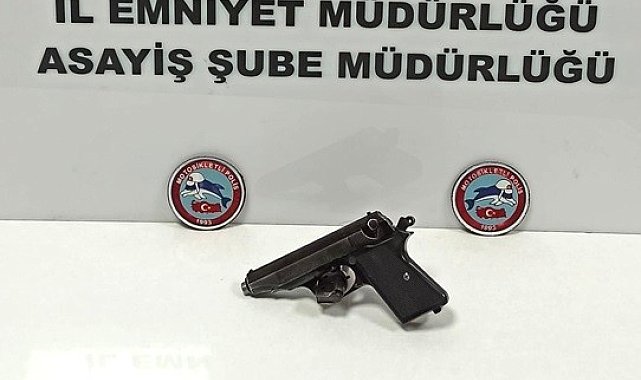 Şüpheli şahıstan ruhsatsız silah ele geçirildi