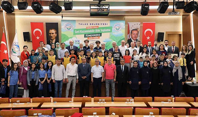 Talas&#039;ta atıklar dönüşüme, ödüller öğrencilere