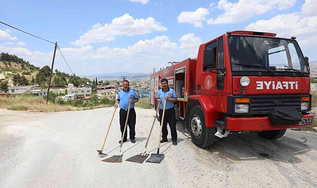 Tarım arazilerinde itfaiye nöbeti