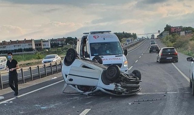 Tekirdağ'da zincirleme kaza: 1 ölü, 2 yaralı