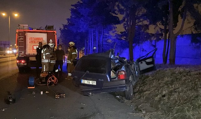 TEM Otoyolu'nda feci kaza: 1 ölü, 1 yaralı